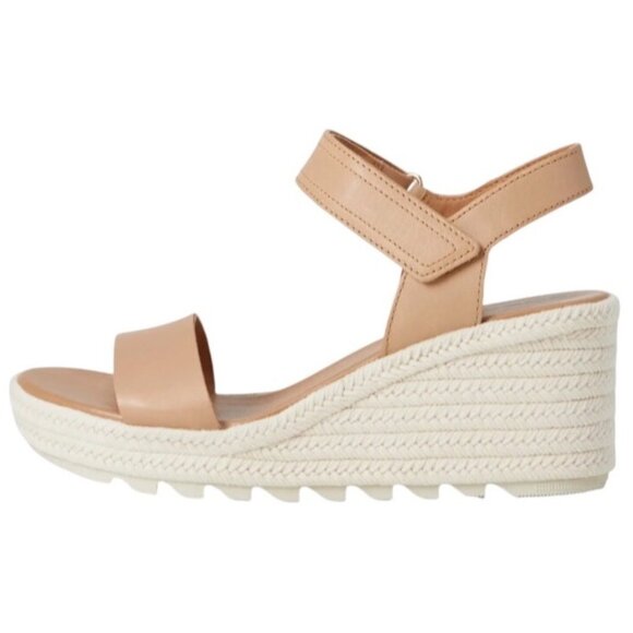 Sorel Cameron Flatform Wedge Sandal Beige Size 10 - Picture 2 of 12